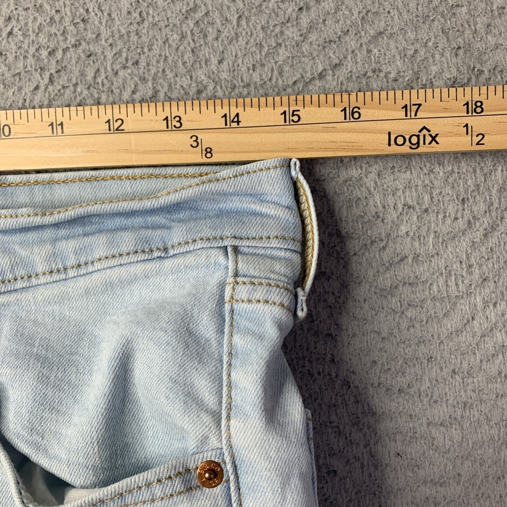 Levi's Ribcage Ankle Straight Jeans Womens Size 30x27 Button Fly - Picture 13 of 15